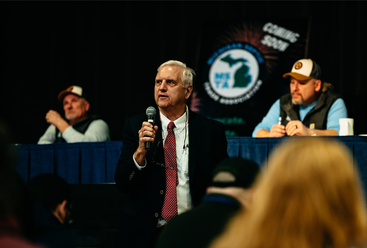 Bill speaking at conference - advocacy for MSTA